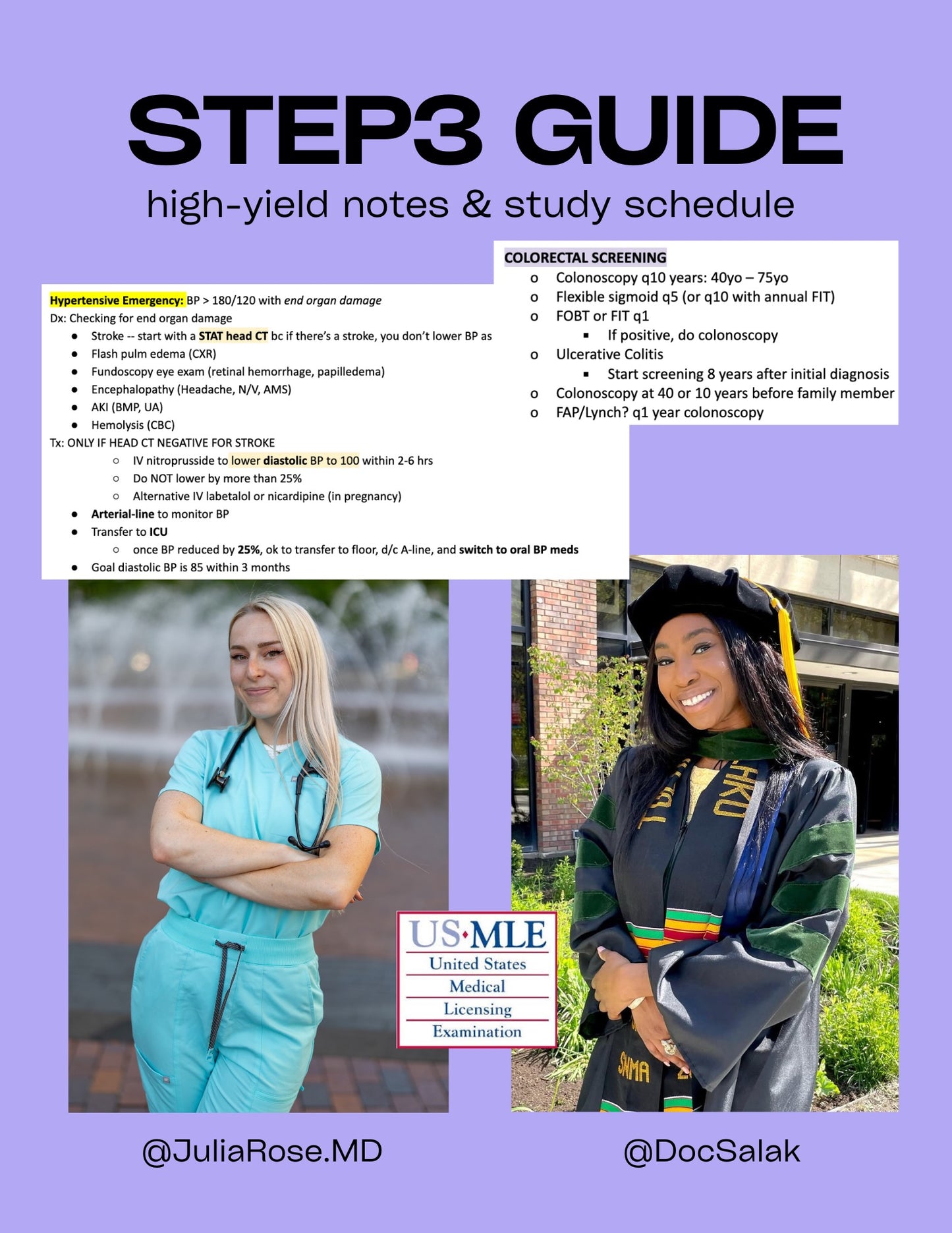 @DocSalak x @JuliaRose.MD: USMLE Step 3 Study Review Guide
